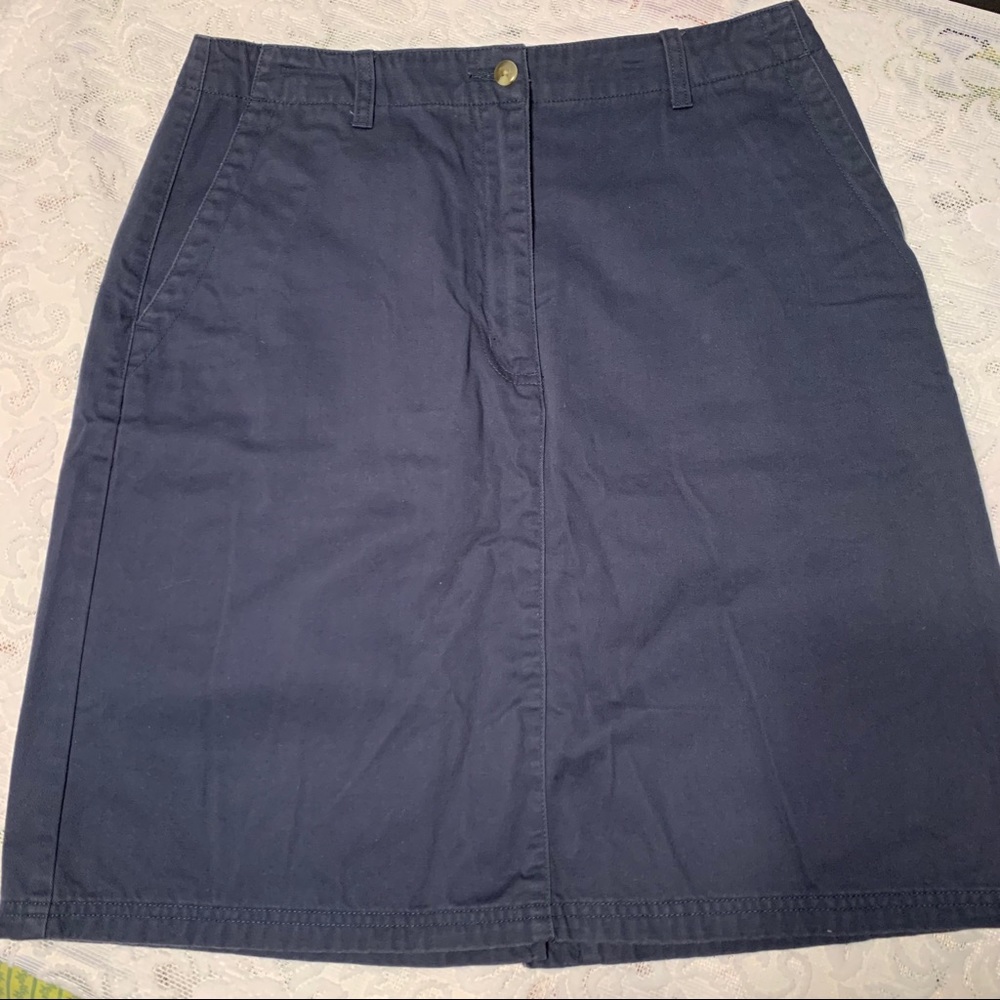 Navy skirt. LL Bean. Size 12